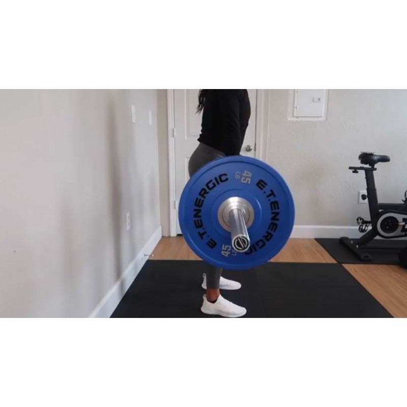 E.T.ENERGIC 7피트 올림픽 바벨 바 20KG 하중 1500파운드 용량 역도, 파워리프팅 및 체육관 홈 운동에 사용 가능