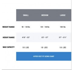 하이퍼 조끼 FIT 여성 가중 조끼 워킹 빌딩 골밀도 편안한 조절 가능 최대 10파운드 소형 중형 대형