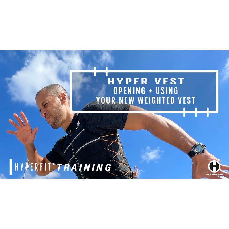 Hyperwear Hyper Vest ELITE 완전 조절 가능한 웨이트 조끼 - 스트레치 CORDURA® 패브릭 지퍼 얇은 강철 웨이트 - 달리기, 근력, 지구력, 걷기용 가중 조끼 - 사이즈 S, M, L, XL