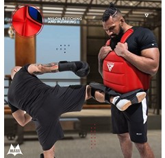 RDX 복싱 바디 프로텍터 리버시블, 킥복싱 MMA 무에타이 가슴 보호대, 스파링 훈련 헤비 펀칭, 조절 가능한 방패, 무술 윗배 보호 패드, 태권도 TKD 조끼