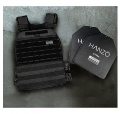 HANZO 프리미엄 웨이트 조끼, 웨이트가 포함된 운동용 웨이트 조끼. 남성용 웨이트 조끼 14lbs/20lbs/30lbs, 운동 플레이트 조끼, 크로스핏, 체육관, 달리기