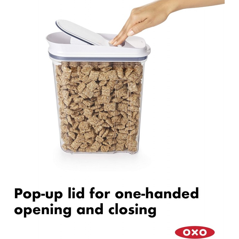 OXO Good Grips 밀폐형 POP 미디엄 시리얼 디스펜서(3.4Qt)