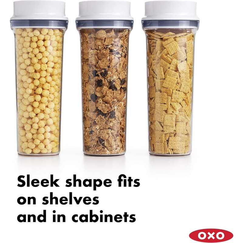 OXO Good Grips 밀폐형 POP 미디엄 시리얼 디스펜서(3.4Qt)
