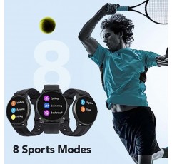 KIDDEX 스마트 시계, 24가지 스포츠 모드가 포함된 피트니스 트래커 IP68 방수 피트니스 시계 수면 모니터 단계 칼로리 카운터 1.28