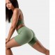 Kamo Fitness Featherlite Enhance 6" 여성용 바이커 반바지, 숨겨진 스크런치, 앞 솔기 없음, 부드럽고 가벼운 엉덩이 리프팅 요가