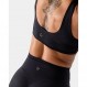Kamo Fitness Featherlite 클레오 스쿠프 넥 무선 - 이중 안감 미니멀 요가 브라렛 | 로우 임팩트 스포츠 브라