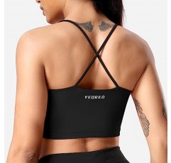 YEOREO 스포츠 브라 여성용 운동 패딩 스포츠 브라 Adore Longline 요가 탱크 탑 Fitness Strappy Crop Cami Tank