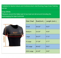 Neleus 여성용 런닝 크롭 탱크탑 드라이핏 운동 운동용 셔츠 3개 팩