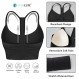 Evercute Racerback 스포츠 브라 패딩 Y Racer Back Cropped Bras for Yoga Workout Fitness Low Impact