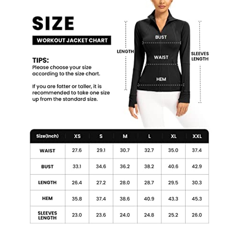 QUEENIEKE 여성 운동 재킷 Cottony-Soft 풀 지퍼 슬림핏 운동 러닝 재킷 포켓 포함 210503