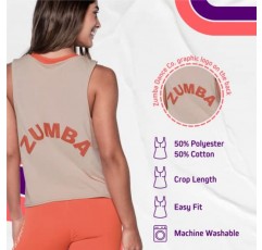 ZUMBA Fitness Soft Tank, Cute Workout Tank Top for Women, Electric