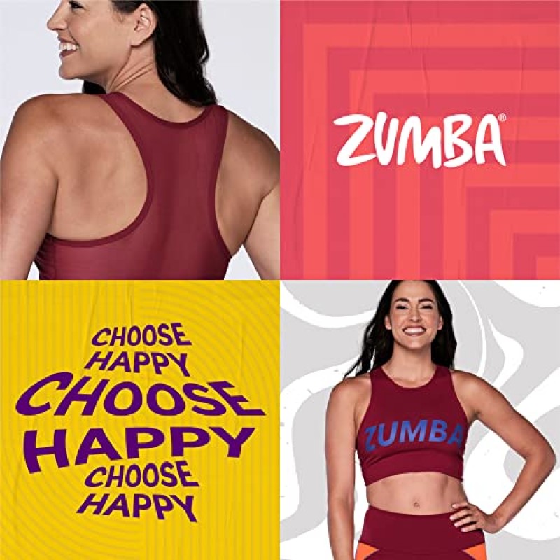 여성용 ZUMBA 크롭 탱크탑, 여성용 귀여운 워크아웃 탱크탑