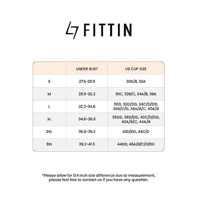 여성용 FITTIN Racerback 스포츠 브라 - 요가 체육관 운동 피트니스를 위한 패딩 처리된 매끄러운 고충격 지원