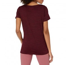 Amazon Essentials 여성용 테크 스트레치 반소매 V넥 티셔츠(플러스 사이즈로 구매 가능), 멀티팩