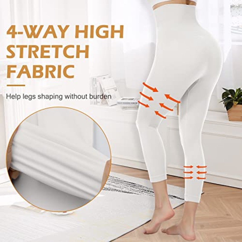 JOYSHAPER Shapewear 여성용 레깅스 하이 웨이스트 Tummy Control 바디 셰이퍼 Footless Tights 엉덩이 리프트 요가 바지