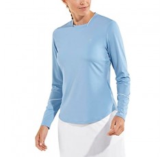 Coolibar UPF 50+ 여성용 Devi 긴 소매 피트니스 티셔츠 - 자외선 차단