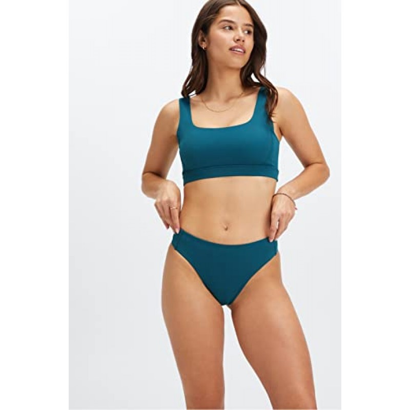 Fabletics 여성용 이동 중 미디 미디엄 임팩트 스포츠 브라, 운동, 요가, 운동선수, 피트니스, 폴리에스테르, 엘라스틴