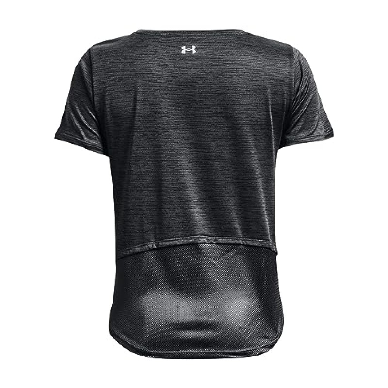 Under Armour Tech Vent 반소매 블랙/화이트 미디엄 티셔츠