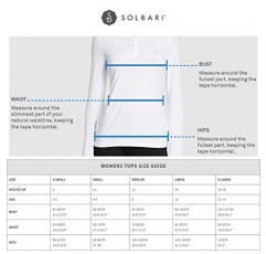 솔바리 UPF 50+ 여성용 액티브 쿼터 지퍼 피트니스 탑 - 자외선 차단, 자외선 차단