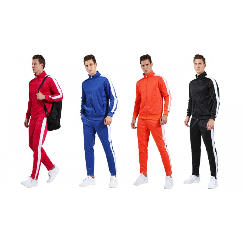 Shinestone Mens Tracksuit 세트 스포츠 체육관 트레이닝 복 운동복 세트 남성용 전체 지퍼 포함