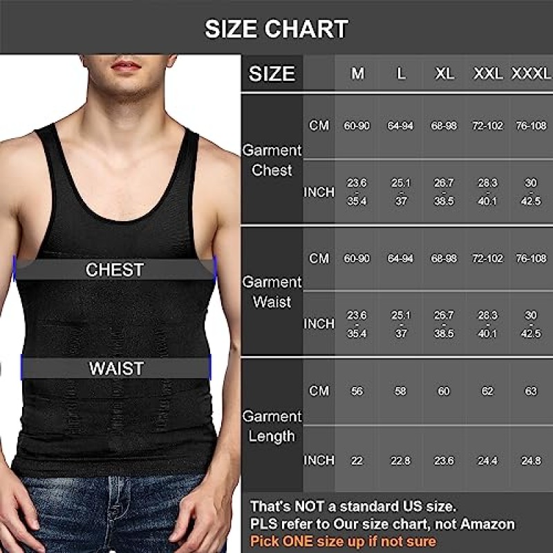 Odoland Mens 3 팩 바디 셰이퍼 슬리밍 배 조끼 열 압축 셔츠 탱크 탑 Shapewear