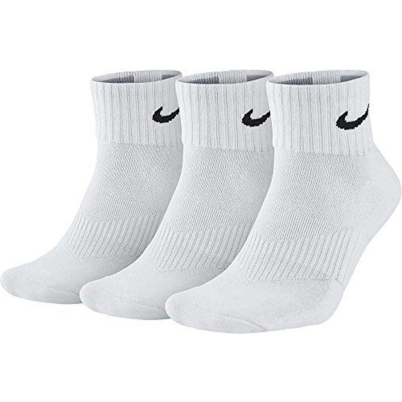 NIKE 퍼포먼스 쿠션 쿼터 트레이닝 양말(3켤레)