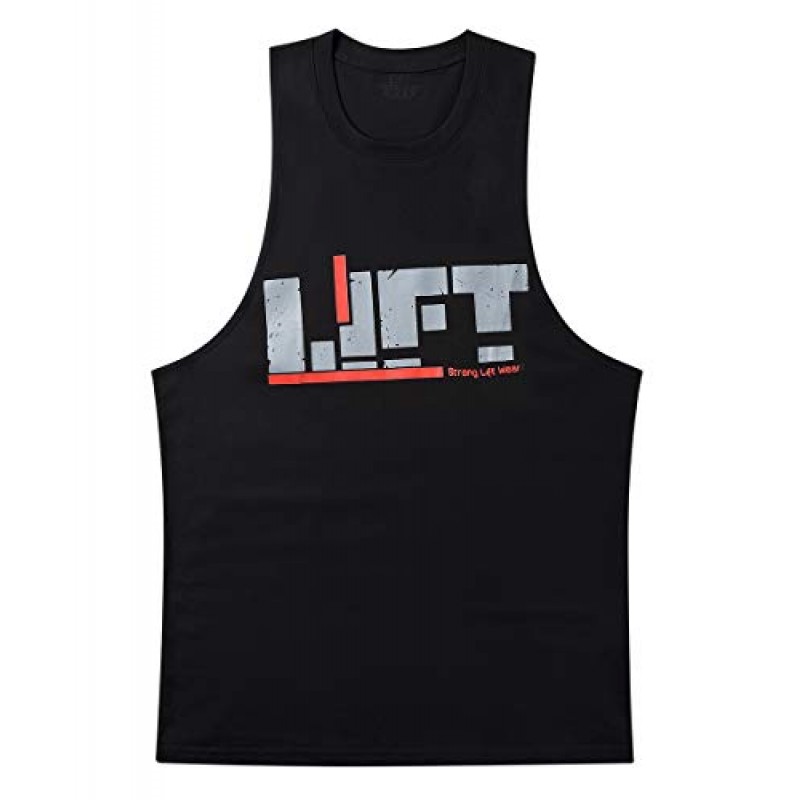 YeeHoo Lift 남성용 보디빌딩 체육관 탱크탑 운동 스트링거 민소매 셔츠 조끼 코튼