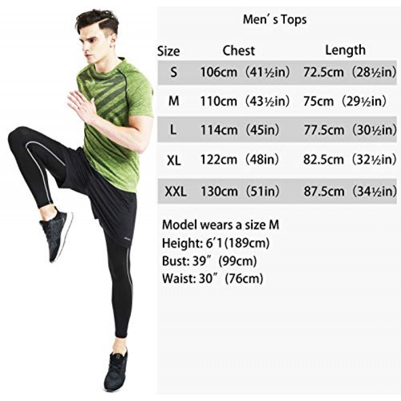 Akilex 남성 러닝 드라이핏 티셔츠 운동용 야외용 반팔 편안한 스포츠 탑