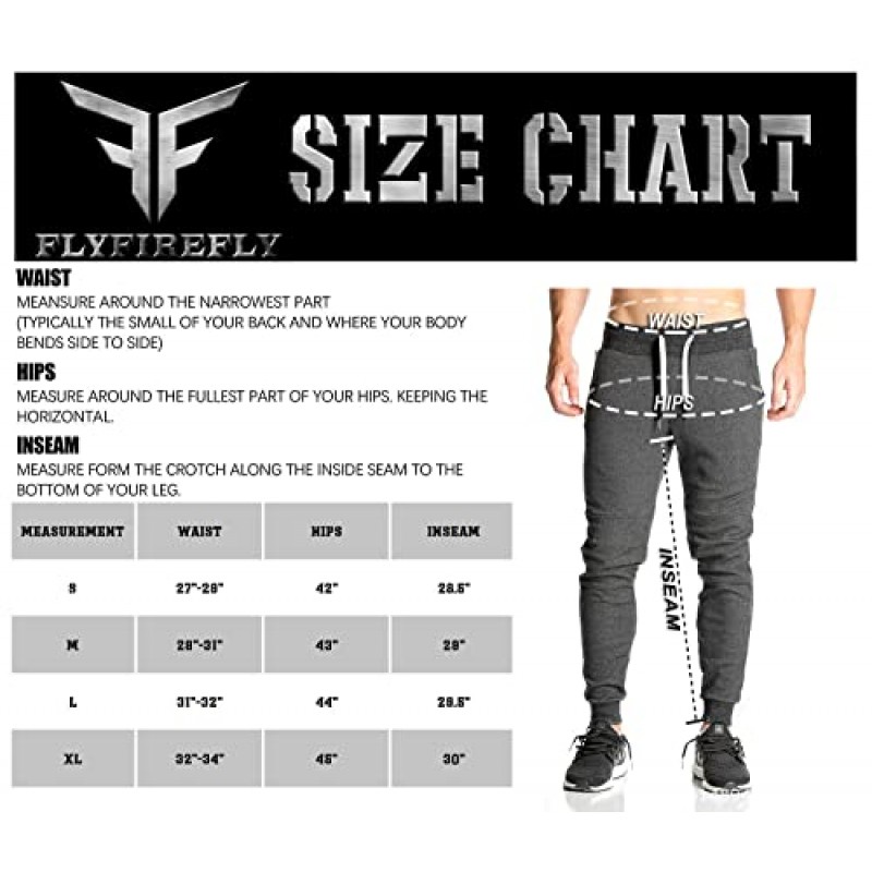 FLYFIREFLY Mens Joggers 체육관 운동 바지 남성용 운동복 트레이닝 복 주머니가있는 보디 빌딩