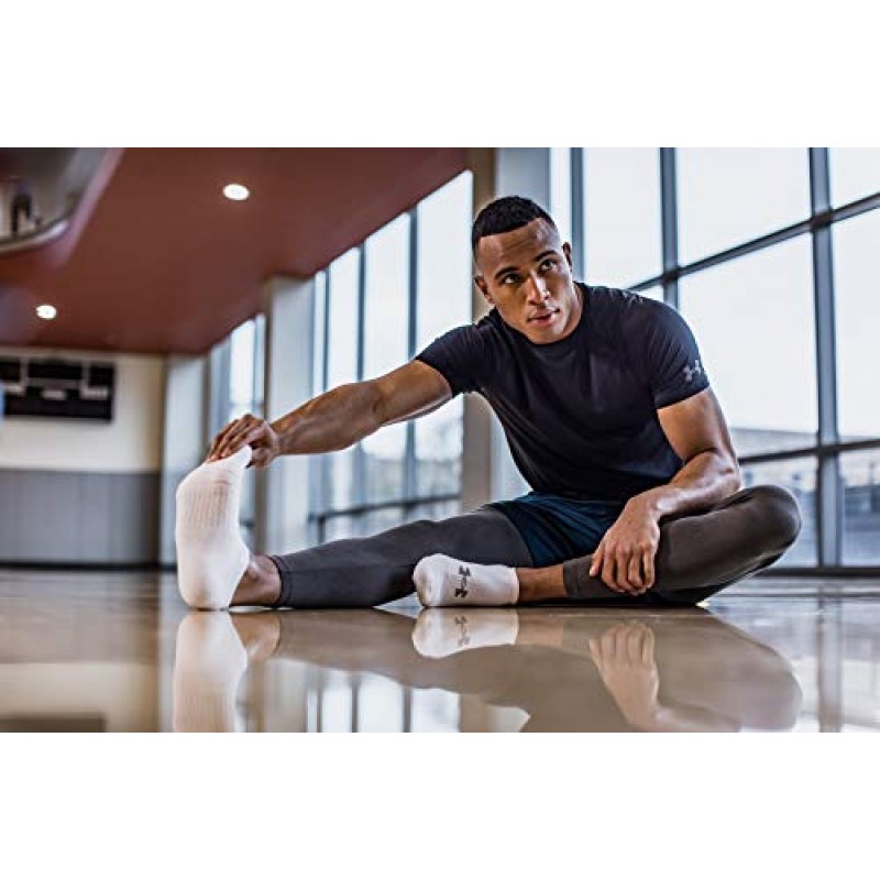 Under Armour 성인 트레이닝 코튼 노쇼 양말, 멀티페어