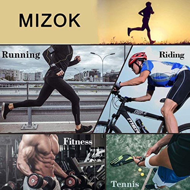 MIZOK 남성용 타이트 요가 메쉬 트레이닝 보디빌딩 체육관 운동 반바지 방해기 수영복