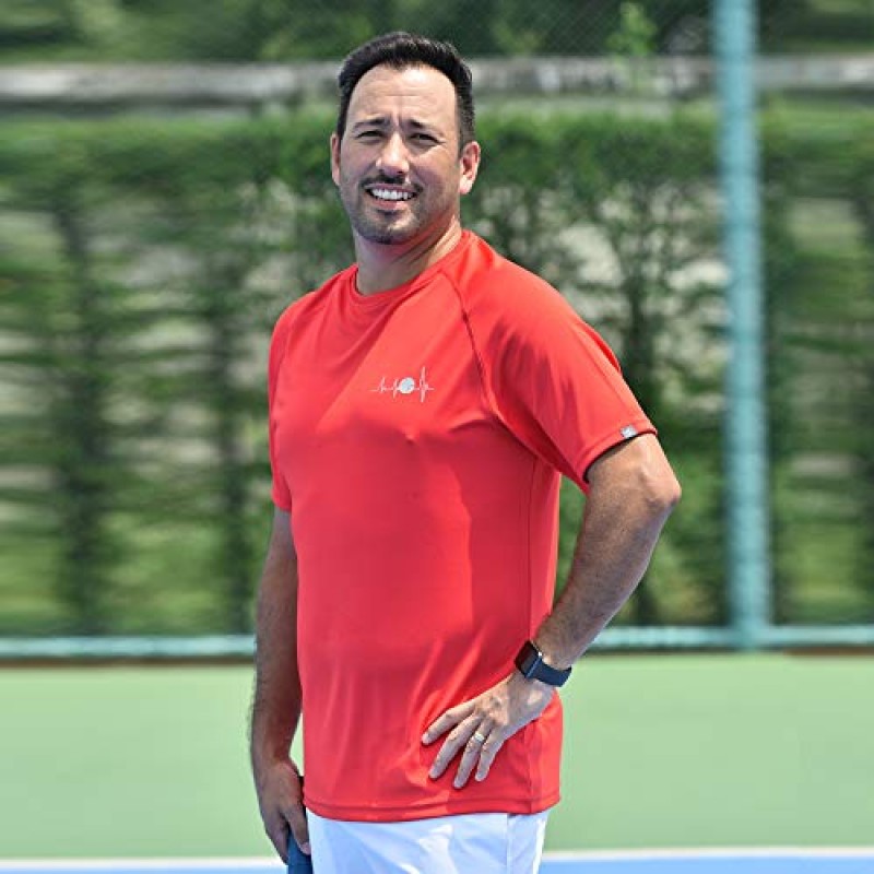 SAVALINO 남성용 테니스 티셔츠 운동 캐주얼 운동 체육관 트레이닝, 사이즈 S-2XL