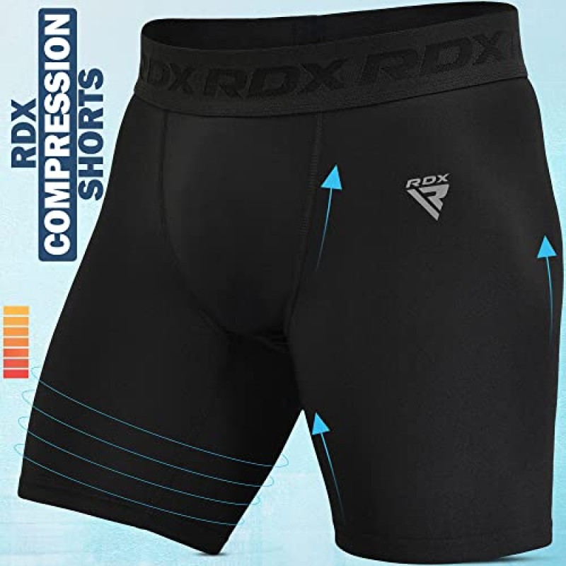 RDX 압축 반바지 남성 울트라 타이트 신축성 Baselayer 운동 스포츠, 스판덱스 Activewear 속옷 운동 달리기
