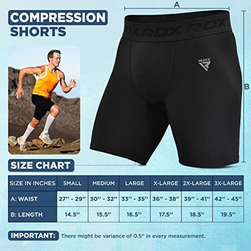 RDX 압축 반바지 남성 울트라 타이트 신축성 Baselayer 운동 스포츠, 스판덱스 Activewear 속옷 운동 달리기