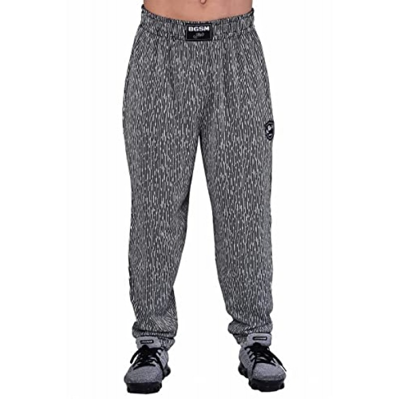 BIG SAM SPORTSWEAR COMPANY 남성용 주머니가 있는 헐렁한 스웨트팬츠, 올드스쿨 루즈핏 체육관 바지