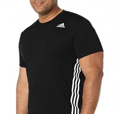아디다스 남성 에어로레디 3-스트라이프 티셔츠
