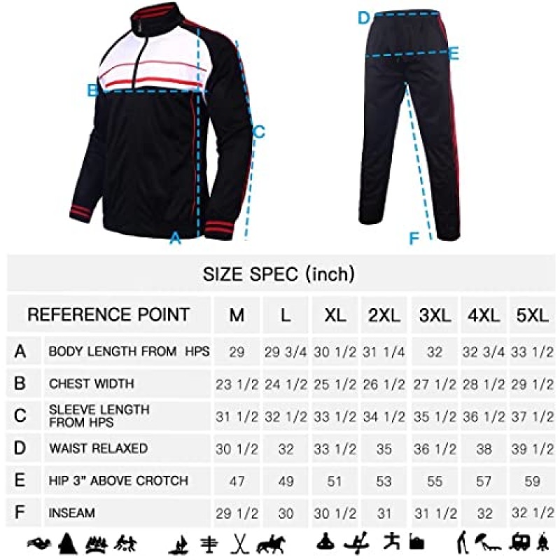 Megub Mens tracksuit 2 개, 남성용 캐주얼 운동복 양털 후드 복장, 크고 키가 큰 조깅 슈트 세트