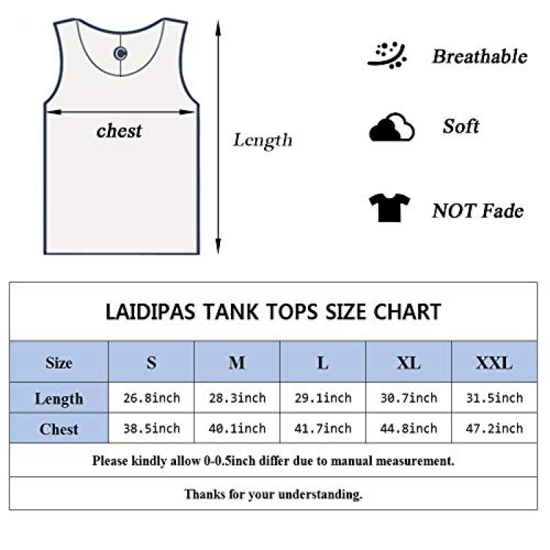 LAIDIPAS 남성용 3D 탱크 탑 여름 캐주얼 참신 민소매 셔츠 유니섹스 다채로운 그래픽 탑 티셔츠