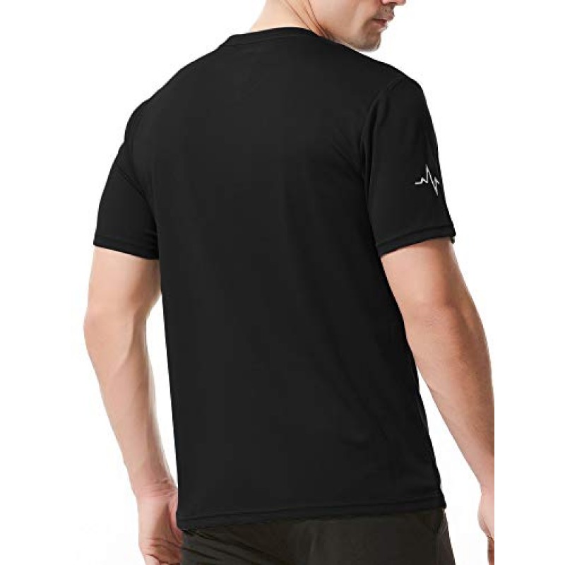 WanNiu 남성용 3 팩 운동 셔츠 드라이 피트 운동 체육관 티셔츠 남성용 반팔 메쉬 수분 위킹 셔츠