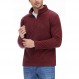 TACVASEN 남성용 풀오버 셔츠 1/4 지퍼 양털 스웨터 긴 소매 중간 중량 달리기 운동 운동 코트