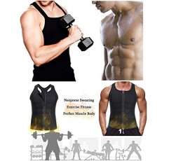 BRABIC 남성 사우나 땀 조끼 탱크 탑 셔츠 체중 감소 허리 트레이너 운동
