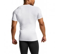 ATHLIO 1 또는 3팩 남성용 쿨 드라이 반소매 압축 셔츠, 스포츠 베이스레이어 티셔츠 탑, 운동 운동 셔츠
