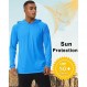 BIYLACLESEN 남성용 자외선 차단 긴팔 티셔츠 UPF 50+ 퍼포먼스 러닝 셔츠(후드 포함)