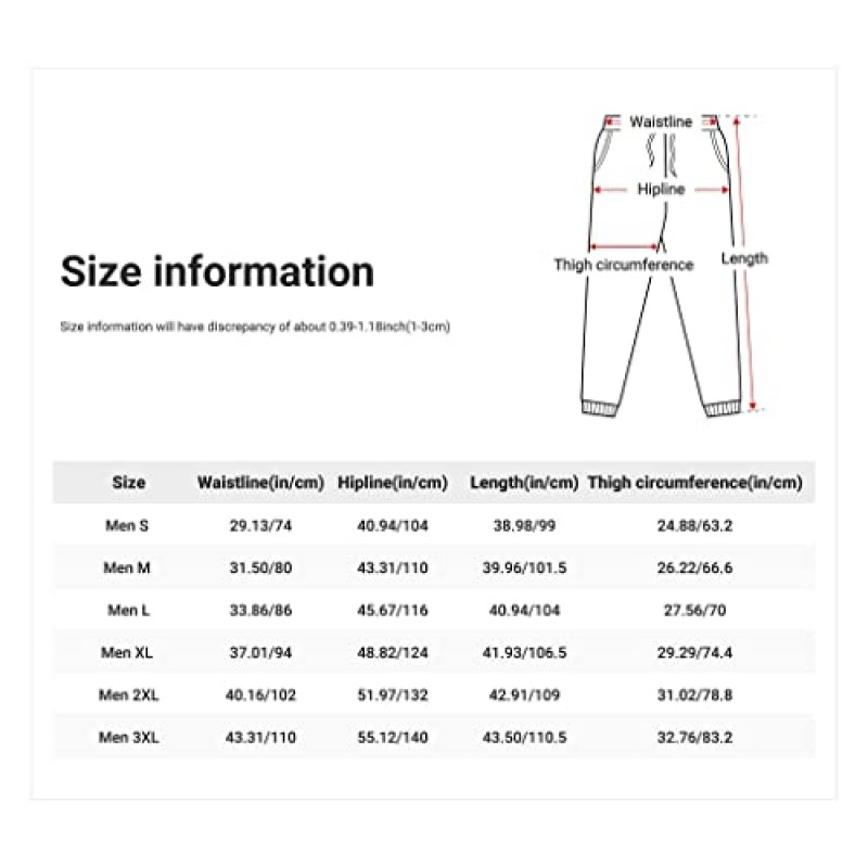 QINGXUN 남성용 운동복 주머니가있는 경량 남성용 조깅 바지 캐주얼 남성 조깅 스포츠 운동 바지 달리기 용