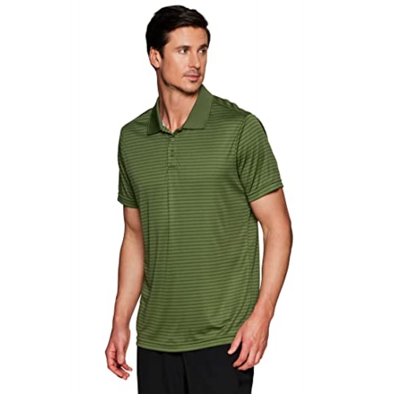 RBX 액티브 남성용 골프 셔츠, 반소매 속건성 성능 폴로 셔츠