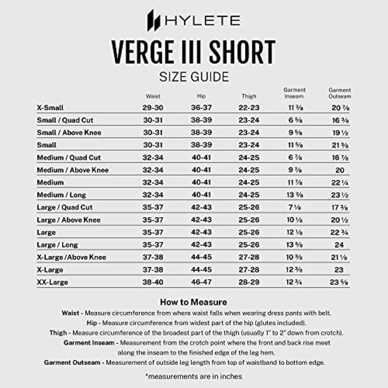 HYLETE Verge III 남성용 운동 체육관 반바지(주머니 포함)