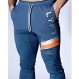 LZJDS Mens Gym Joggers 슬림 피트 조깅 바지 포켓 남성용 트랙 수트 바지 (M-3XL), 네이비 블루, 미디엄