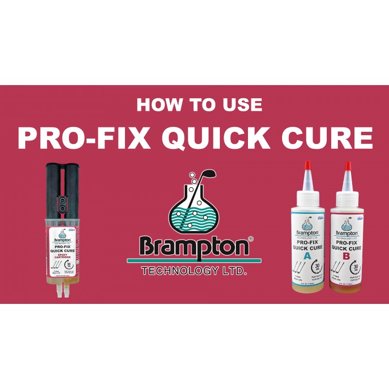 Brampton PRO-FIX 퀵 큐어 골프 에폭시 - 30분 골프 클럽 수리 - 모든 골프 샤프트, 골프 헤드, 드라이버, 퍼터 및 아이언용 골프 에폭시 - 골프 산업을 위해 설계됨