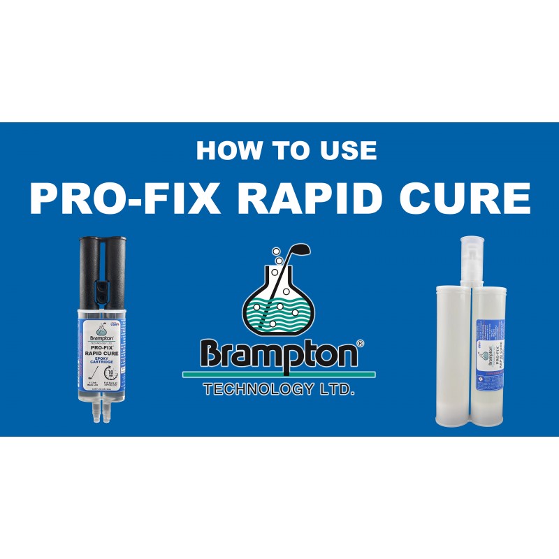 Brampton PRO-FIX 신속 경화 골프 에폭시 - 단일 골프 클럽 수리 - 10분 골프 클럽 수리 - 모든 골프 샤프트, 골프 헤드, 드라이버, 퍼터 및 아이언용 골프 에폭시 - 골프 산업을 위해 설계됨