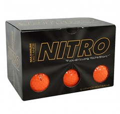 Nitro NMD12OBXC 최대 거리 골프공(12팩), 오렌지